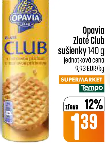 Opavia Zlaté Club sušienky