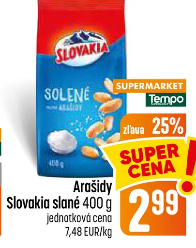 Slovakia arašidy slané