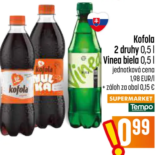 Kofola rôzne druhy
