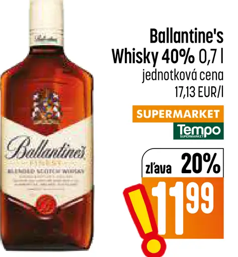 Ballantine's Whisky 40%