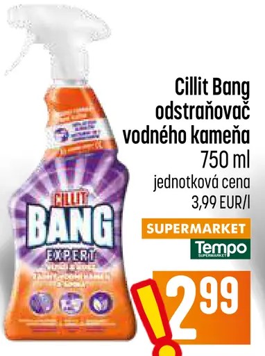 Cillit Bang odstraňovač vodného kameňa
