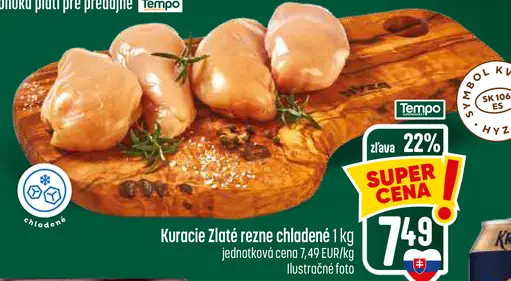 Kuracie zlaté rezne chladené
