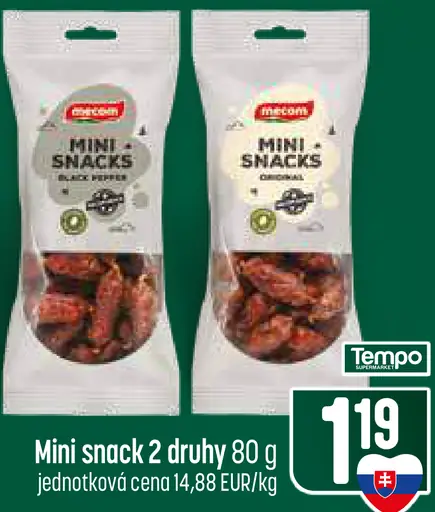 Mecom Mini snack – 2 druhy