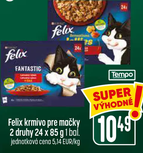 Felix krmivo pre mačky, 2 druhy