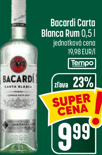 Bacardi Carta Blanca rum