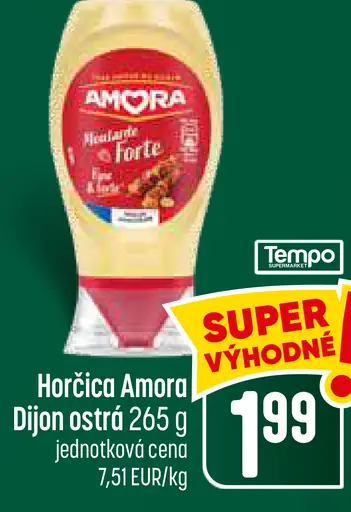 Amora Dijon ostrá horčica