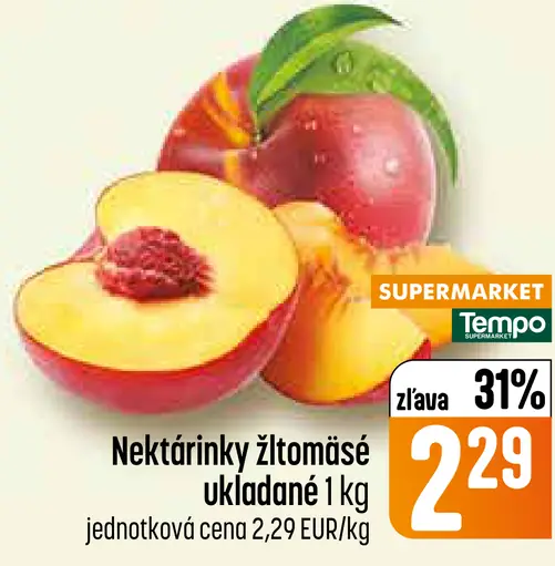 Nektárinky žltomäsité ukladané