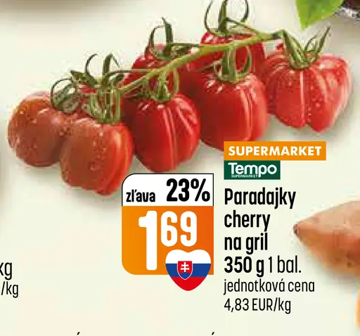 Paradajky cherry na gril
