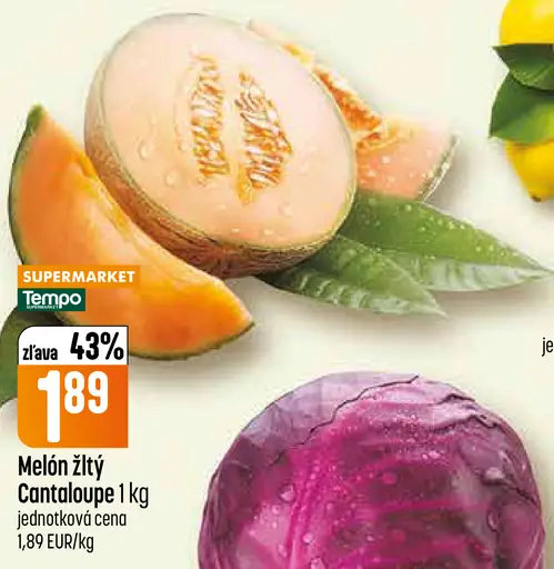 Melón žltý Cantaloupe voľný