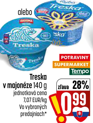 Treska v majonéze