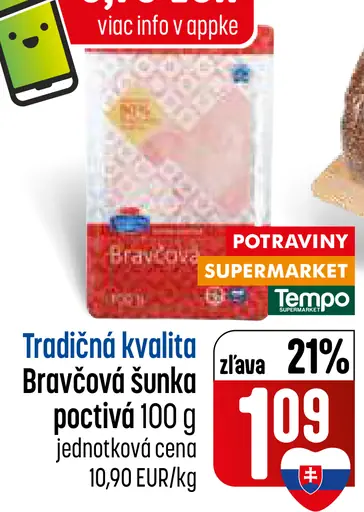 Bravčová šunka poctivá Tradičná kvalita