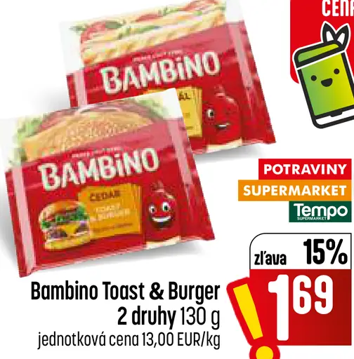 Bambino Toast & Burger 2 druhy
