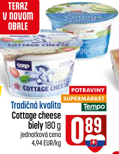 COOP Cottage cheese biely