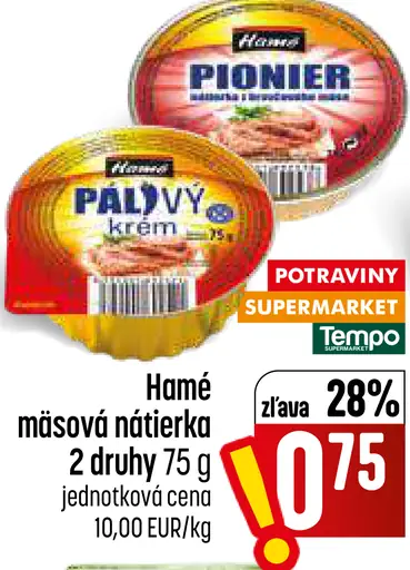 Hamé Pionier mäsová nátierka
