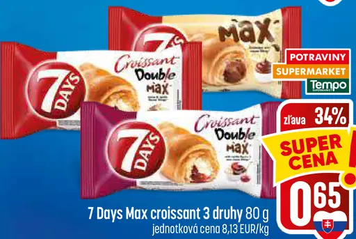7 Days Max croissant 3 druhy
