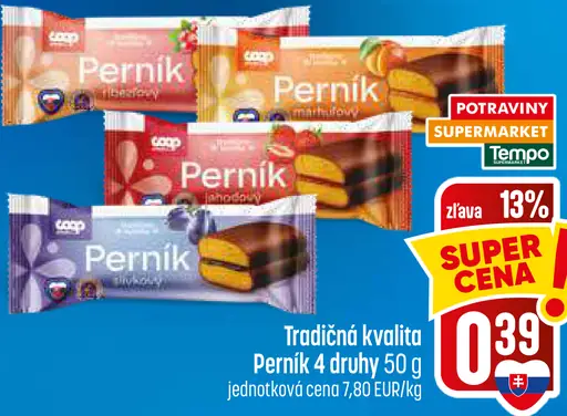 Coop Perník, 4 druhy