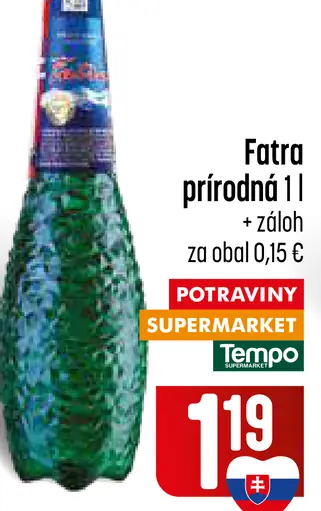 Fatra Prírodná minerálna voda sýtená