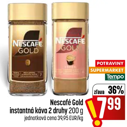 NESCAFÉ GOLD, instantná káva