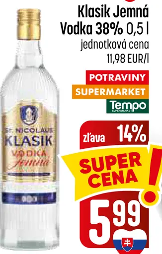 Klasik Jemná Vodka