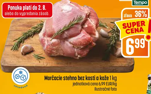 Morčacie stehno horné bez kosti a kože