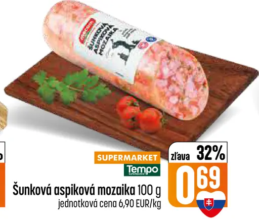 Šunková aspiková mozaika