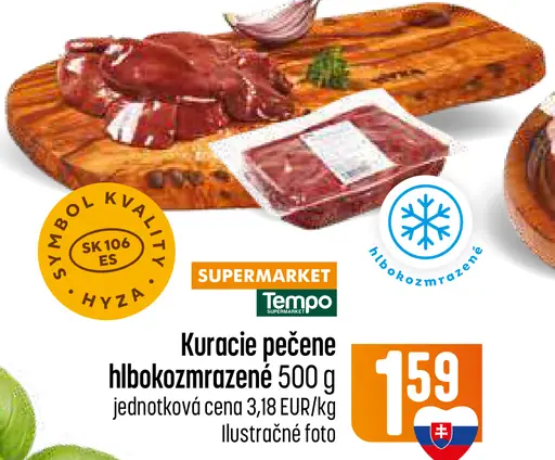 Kuracie pečene hlbokozmrazené