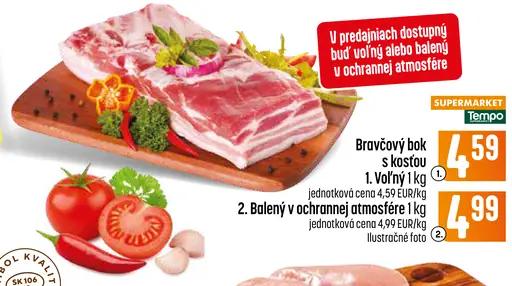 Bravčový bok s kosťou