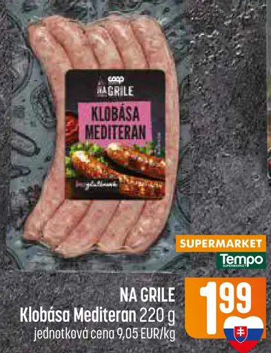 Coop Na Grile Klobása Mediteran