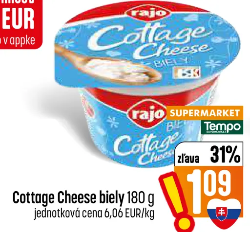 Rajo Cottage Cheese biely