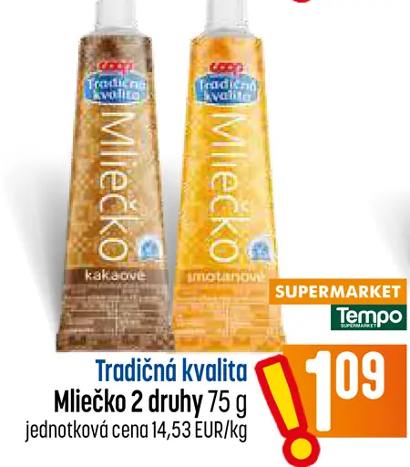 Mliečko kakaové a malinové