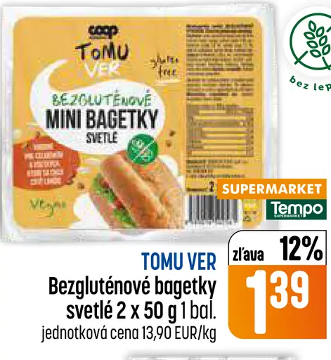 Bezgluténové bagetky svetlé