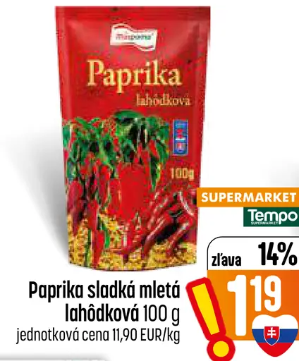 Paprika sladká mletá lahôdková