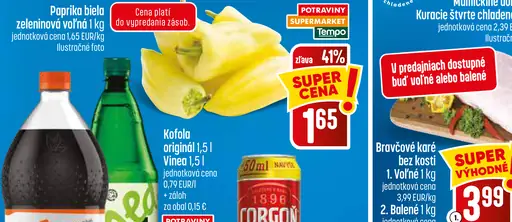 Biela zeleninová paprika voľná