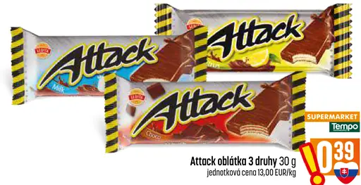 Attack oblátky, 3 druhy