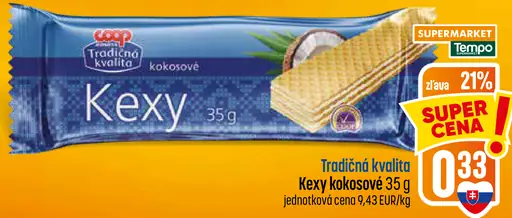 Kexy kokosové oblátky