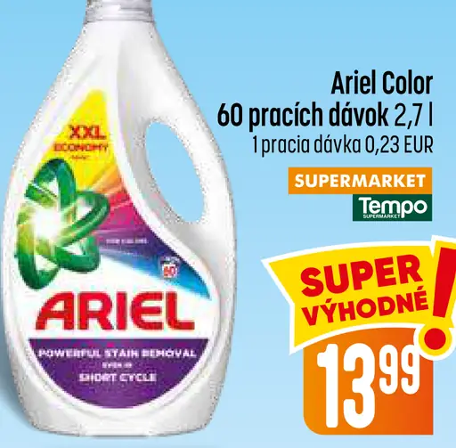Ariel Color prací prostriedok, 60 pracích dávok