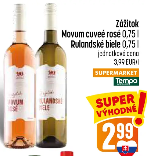 Zážitok Movum cuvée rosé