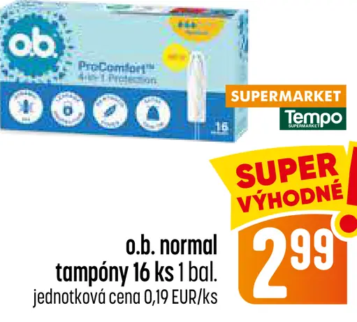 O.B. tampóny ProComfort