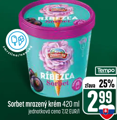 Ribeľz sorbet