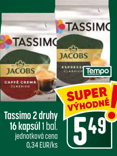 Tassimo kávové kapsuly
