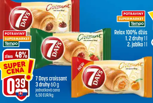 Croissant – 3 druhy