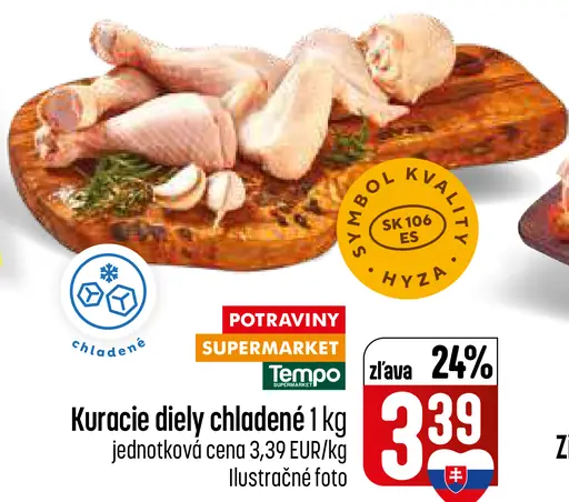 Kuracie diely chladené