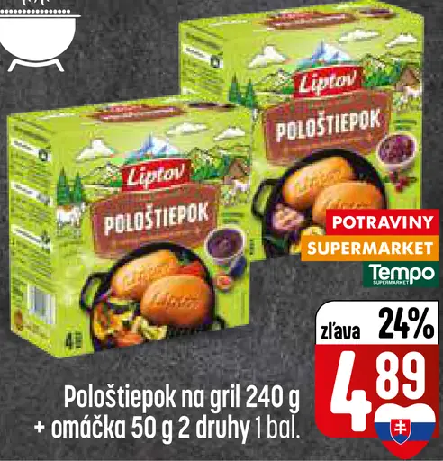 Lipton Pološtiépkok na gril s omáčkou, 2 druhy