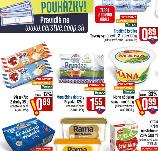 Tavený syr črievko, 2 druhy