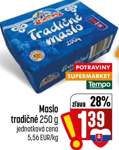 Maslo tradičné
