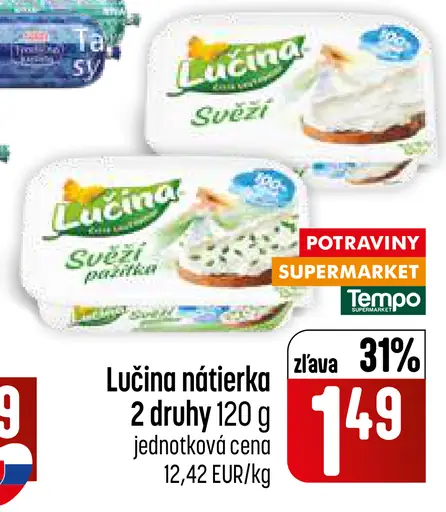 Lučina nátierka 2 druhy