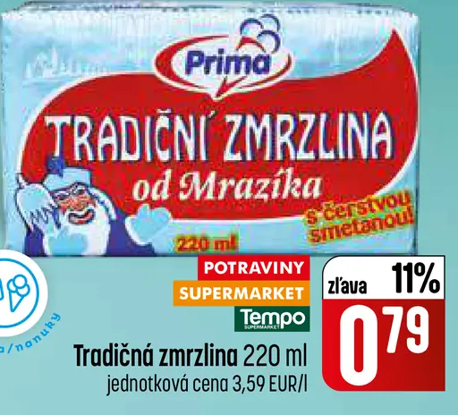 Prima Tradičná zmrzlina od Mrazíka