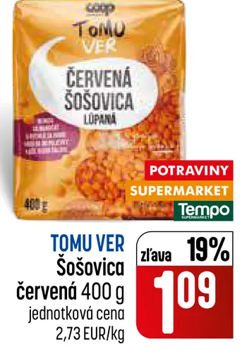 TOMU VER Červená šošovica