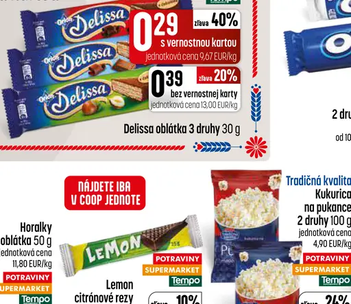 Delissa oblátka 3 druhy