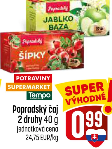 Popradský bylinný čaj 2 druhy